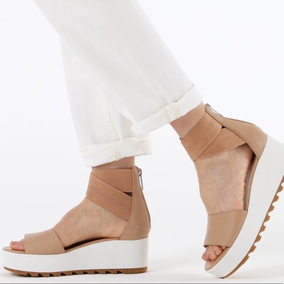 Sorel Shoes New Sorel Womens Cameron Flatform Ankle Strap Wedge